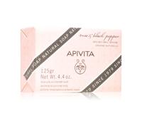 Apivita Natural Soap Rose & Black Pepper sapone detergente solido 125 g