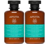 APIVITA OILY ROOTS DRY ENDS Shampoo Cute Grassa e Punte Secche 2x250 m