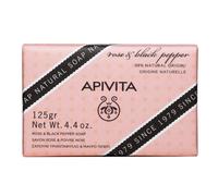 APIVITA Sapone Naturale Solido con Rosa e Pepe Nero 125GR