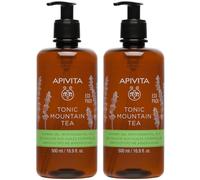 APIVITA TONIC MOUNTAIN TEA Gel Doccia con Oli essenziali 2x500 ml