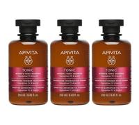 APIVITA Tonic Shampoo Tonificante Donna 3x250 ml