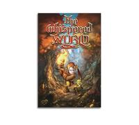 APJJDHFBEU Poster decorativo da parete con la parola sussurrata, stampa artistica su tela, poster decorativo moderno, per camera da letto, 30 x 45 cm