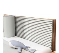 Apk i bc Adesivo da Parete in Spugna anticollisione per Comodino, allargato e Ispessito, Isolante Contro Il Freddo e Gli Urti, Adatto per camere da Letto e asili Nido(Grey,200 * 20 * 1.3cm)