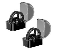 Apk i bc Auricolare Bluetooth con traduzione assistita dall'intelligenza Artificiale, Nuova intelligenza Artificiale del 2025, traduzione in Tempo Reale in 144 Lingue, Set da Due Pezzi(Black)