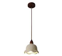 Apk i bc Lampada a Sospensione da Comodino per Camera da Letto, Tre modalità di Illuminazione, Facile da Pulire, Adatta per camere da Letto, soggiorni e corridoi(White,20 * 19CM)