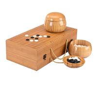 Apk i bc Set da Gioco Pieghevole con tavola in Legno massello, Design Resistente, Adatto agli Appassionati di Gomoku.(A,47 * 44cm)