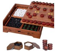 Apk i bc Tavola da Go in Legno massello, Impermeabile, Facile da manutenere, con Diverse funzioni, per Giocatori di Scacchi e Gomoku(A,51 * 51 * 10cm)