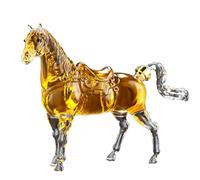 Apk i bc Whisky-Dekanter, Vetro borosilicato Alto, Bottiglia a Forma di Animale da 1000 ml, Adatta agli Uomini e agli Amanti del Bourbon.(C,35 * 35.5cm)