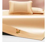 Apkibc Coprimaterasso Impermeabile e Fresco, Materasso in Rattan Fresco e alla Moda, Buon Effetto vermifugo, Morbido e Delicato sulla Pelle, Adatto per l'arredamento della casa(Brown,200 * 200cm/62)