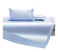 Apkibc Summer Cold Mattress, Foldable Ice Silk Cover, 360 ° Wrapped with Mattress, Suitable for Comfortable Cold Bed Cover at School And Home(Blue,1.5m)