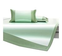 Apkibc Summer Cold Mattress, Foldable Ice Silk Cover, 360 ° Wrapped with Mattress, Suitable for Comfortable Cold Bed Cover at School And Home(Green,1.5m)