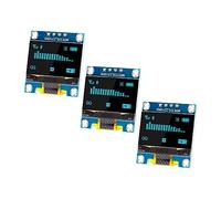 APKLVSR 3PCS 0,96 Pollici Modulo OLED Display Module, 0.96 Inch OLED Display Module I2C IIC 12864 128x64 Driver Scheda Display IIC I2C Seriale Auto-Luminosa compatibile con Arduino PI (Blu)