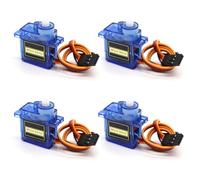 APKLVSR 4 pezzi Micro Servo Metal Gear, RC Servo, Servo Motore per elicotteri RC, Auto Robot, Compatibile con Arduino