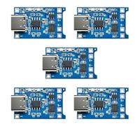APKLVSR 5pcs Type-C Input Interface USB APKLVSR 5V 1A 18650 Lithium Battery Charger Module Charging Board with Dual Protection Function