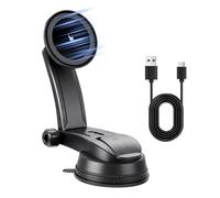 APKLVSR Caricatore magnetico da auto da 15 W, con funzione di ricarica, supporto magnetico per cellulare da auto con ricarica wireless per iPhone e Android