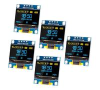 APKLVSR Modulo display OLED da 0,96 pollici, 128 x 64 pixel, modulo di visualizzazione I2C, con serie I2C IIC, autoilluminante, compatibile con Arduino Raspberry PI (giallo e blu)
