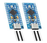 APKLVSR Modulo Pro Micro con chip 32u4, Pro Micro 5 V/16 MHz, con interfaccia USB di tipo C, compatibile con Arduino pro Micro (2 pezzi)