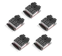 APKLVSR RC Lipo - Tester, batteria Lipo Checker a bassa tensione con indicatore LED per batteria Lipo Life LiMn agli ioni di litio (5 pezzi)
