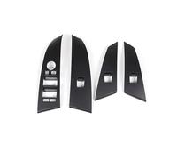 APKOKGNPNC Tirante Porta Auto per 5 Serie per E60 per 525li 2004-2006 ABS Cromato Accessori Auto Finestra Interruttore Sollevatore Pulsante Maniglia Porta Ricambio(Matte Black)