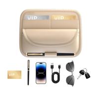 APKOL Porta Occhiali da Auto, Organizer Parasole per Auto,Pelle PU Universale Supporto per Occhiali Visiera per Tutti i Modelli di Auto,Accessori per Autos Interni,Beige