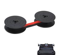 Apkpesterml Nastro per macchina da scrivere, Nastro inchiostrato per macchine da scrivere en Nylon Ricambio nastri Macchina da Scrivere in stoffa doppia bobina nero Rosso Compatibile Con Olivetti