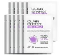 APLB Maschera in tessuto viso con collagene e peptidi Collagen Egf Peptide Sheet Mask - 25 ml * 10 pz