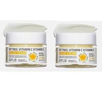 APLB Retinolo Vitamina C Vitamina E Crema Viso 55ml x 2- Anti-Et? e Schiarente