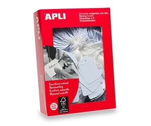 APLI 000386 1000 Etichette Gioielleria, 13 mm x 34 mm, bianco, 1000 Pezzi