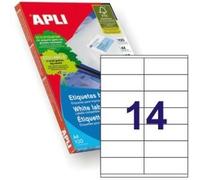 Apli 002604 - Confezione da 100 etichette bianche per stampante 105X40