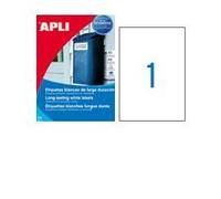 Etichette APLI, so, poliestere, resistente agli agenti atmosferici, per Laser e etichetta copiatrice A4 LK PERM Poly wetterf. kg