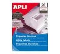 Apli 1796 Confezione 500 Fogli Etichette Multiuso, 105 x 74, Bianco