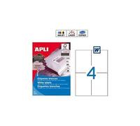 APLI Etichette multiuso 01797 – Confezione 500 fogli – 105 x 148 mm – Bianco
