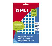 APLI 02731 etichetta autoadesiva Rotondo Permanente Blu 1008 pz