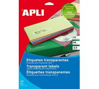 APLI 10052 Trasparente etichetta per stampante