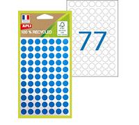 APLI 101778 - Pastiglie colorate 100% riciclate - 462 pellet - Diametro: 8 mm - Colore: Blu.