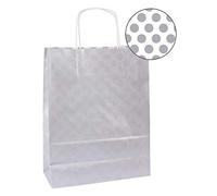 APLI 101851-Bolsa Kraft 32 x 16 x 39 cm color plata 50 u.