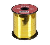 Apli 101933 Nastro Regalo Metallizzato, Oro, 7 mm x 250 m