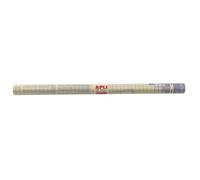 APLI 102434A - Rotolo di copertina trasparente, 2,5 m x 0,45 m, pellicola di protezione per libri e quaderni, griglia di taglio precisa, sistema Easy Peel di ritorno scolastico