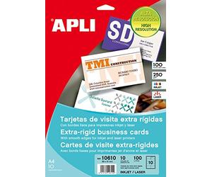 APLI 10610 - Borsa con 10 fogli biglietti di ospiti, 89 x 51 mm, 1 pezzo