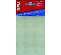 APLI 10694 - chiusure adesivi trasparenti (Ø 25), 10 Pezzi