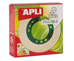 APLI 11036 - Nastro adesivo zelo invisibile 19 mm x 33 m