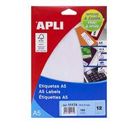 APLI 11174 - Blister con etichette, 180 Pezzi