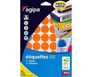 APLI 114325 - Astuccio 400 pastiglie multiuso arancioni, Ø 24 mm