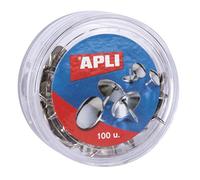 APLI 11726 - Puntine nichelate, 100 pezzi, argento