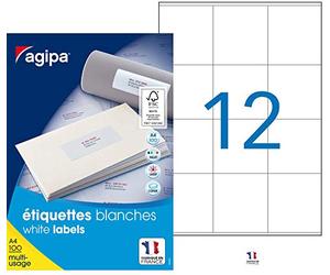 Apli 118997 - Etichette multiuso A4, 70 x 67,7 mm, confezione da 1200
