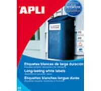 Apli 131827 Etichetta Poliestere, Bianco