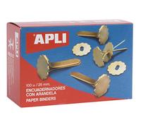 APLI 12288 - Confezione da 100 clip parigine con occhielli 25 mm