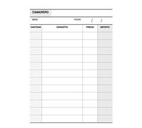 APLI 12689 Cameriere Naturale Triplicato, 1/8 X A-89