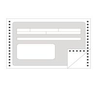 Apli 133 Scatola 1200 ricevute Carta Continua, 240 x 4"