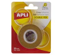 APLI - 13385, Nastro biadesivo 30 mm x 10 m